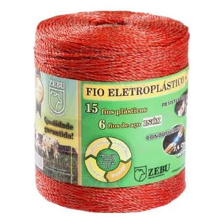 Fio Eletroplastico 1000m Cor Laranja Zebu